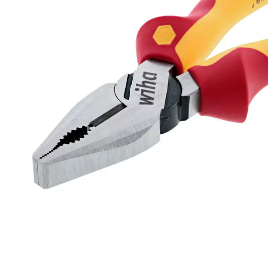 Alicate universal aislado 1000V Wiha de 8 pulgadas para electricistas.
