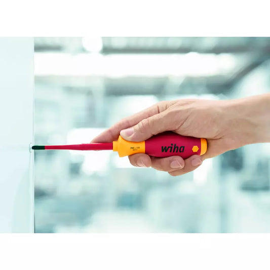 destornillador phillips aislado PH 3 x 150mm
destornillador estrella 1000V
herramientas dieléctricas wiha
destornillador eléctrico profesional
destornillador cruz seguridad