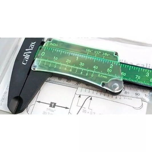 Vernier no metálico Wiha CaliMax de 6 pulgadas, alta precisión 0.1 mm, ideal para entornos eléctricos, magnéticos y de alta temperatura. Herramienta suiza resistente y no conductora.