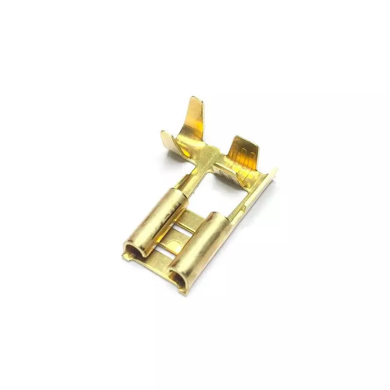 Prensador Ratchet Wiha para terminales no aislados con mecanismo preciso.