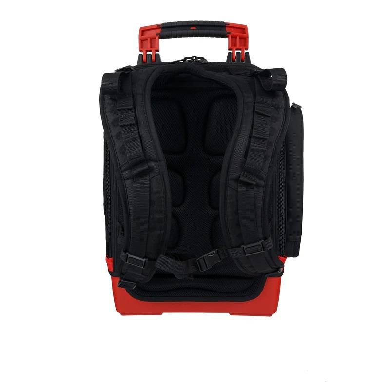 maleta wiha para electricistas con base impermeable correas acolchadas y 77 compartimentos