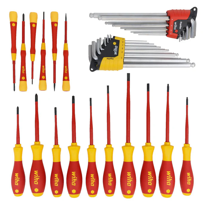kit de herramientas wiha para electricista profesional en mochila premium con herramientas aisladas certificadas vde