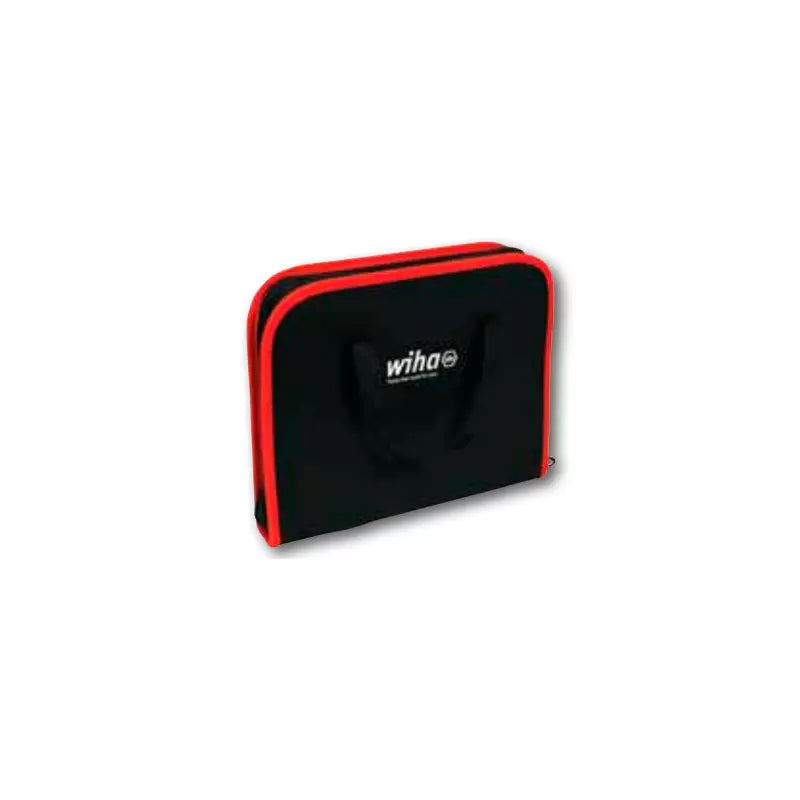 Estuche porta herramientas Wiha tipo portafolio con 5 bolsillos, compacto, resistente y de alta calidad para mantener las herramientas organizadas.