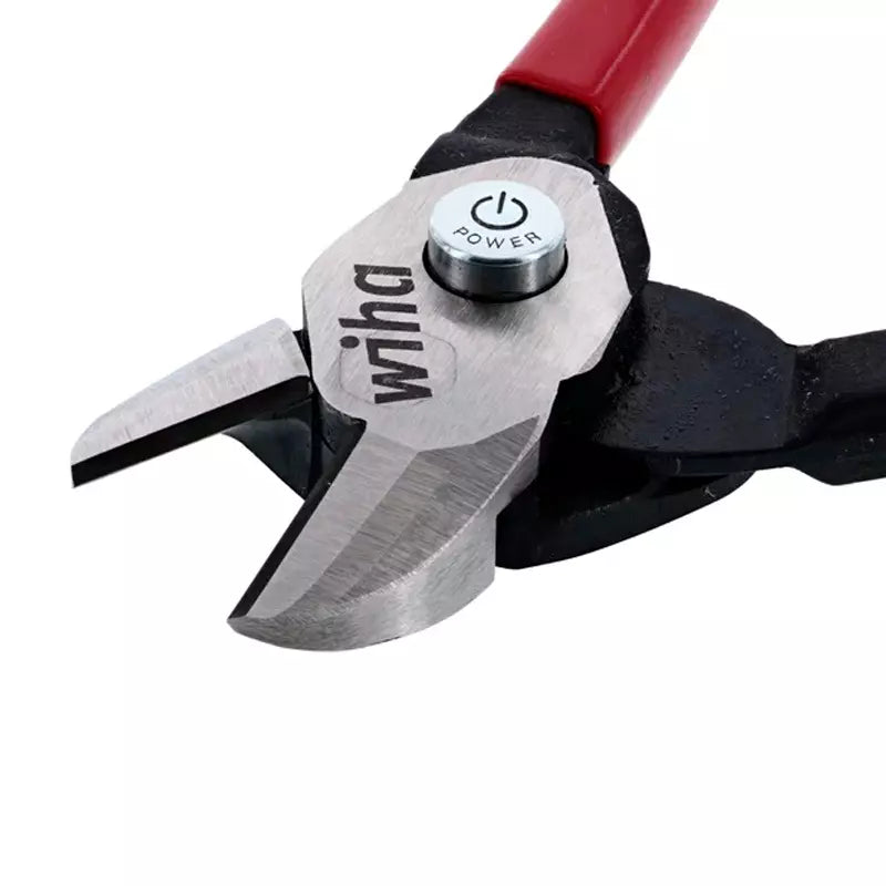 Cortador de cable y alambre de acero Wiha BiCut, sistema BiCut para doble potencia de corte, acero C70 premium, mangos vinilo ergonómicos, ideal para cortes eficientes en materiales duros.