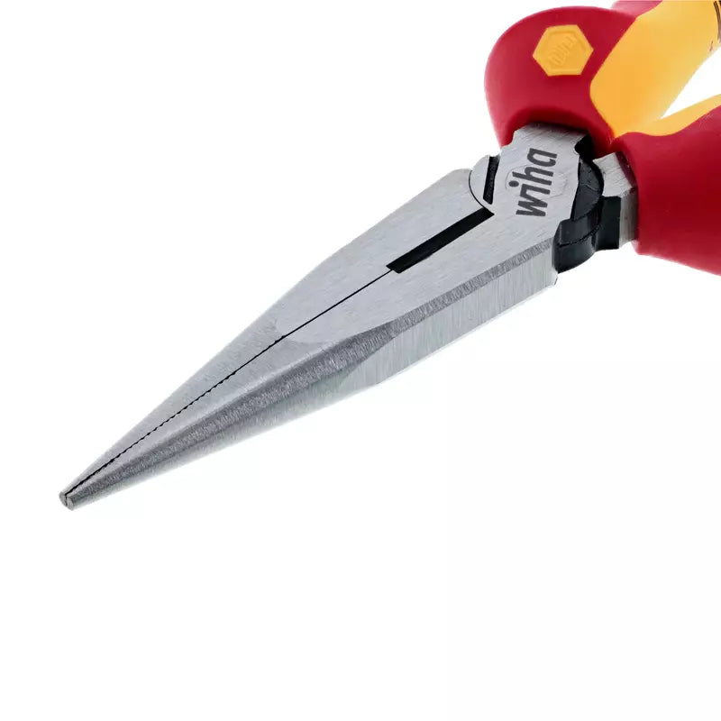 Juego de 6 herramientas dieléctricas Wiha 1000V, incluye alicates universales, de corte diagonal, de punta larga y destornilladores Phillips y planos con mango ergonómico antideslizante. Certificado para trabajos eléctricos de alta tensión.