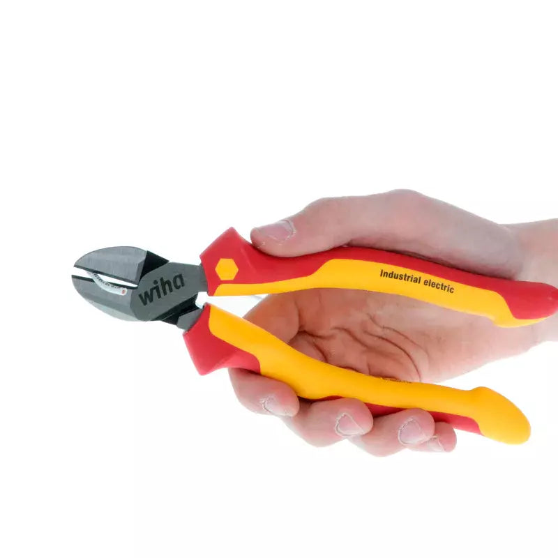 Alicate de corte diagonal aislado 1000V Wiha con mangos ergonómicos. 160mm -6.3