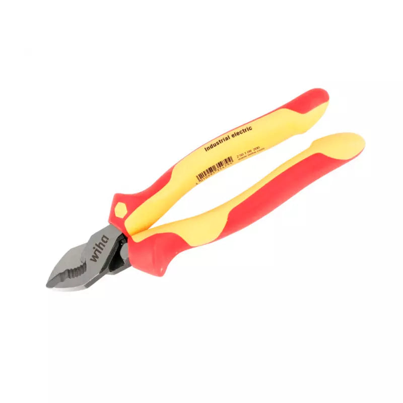 Alicate Corte Aserrado Aislado 1000V Wiha con SoftFinish® Cushion Grip y acero de alta calidad.