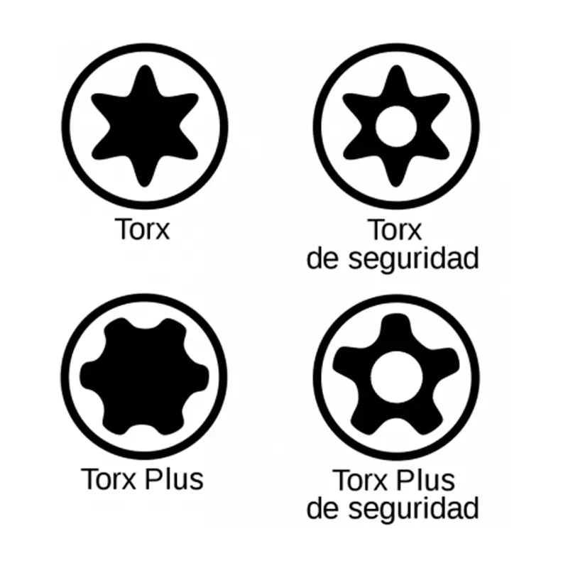 Juego de 10 destornilladores TORX Aislado 1000V Wiha para trabajos eléctricos.