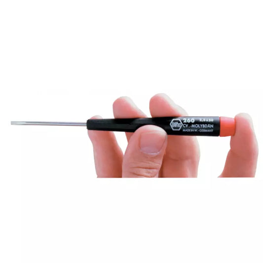 Destornillador Pentalobe Wiha PL4 x40mm para dispositivos Apple, con mango ergonómico antideslizante y punta de precisión