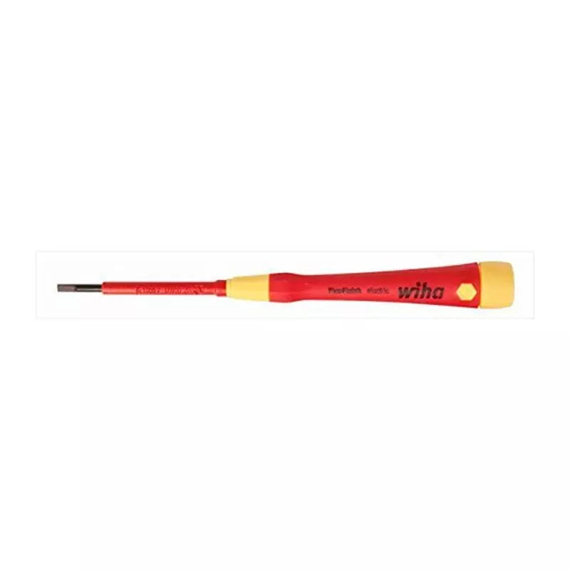 Set de 8 destornilladores perilleros aislados 1000V PicoFinish Wiha, herramientas profesionales para trabajos eléctricos seguros.