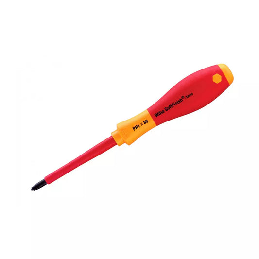 Destornillador Xeno Pozidrive Aislado 1000V Wiha, mango ergonómico Wiha-SoftFinish® y aislamiento para trabajos eléctricos de alta tensión. #1