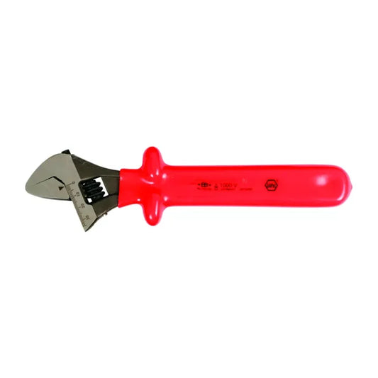 Llave francesa aislada Wiha 1000V para electricistas, diseño ergonómico y aislamiento de alta calidad 8″