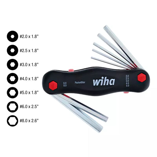 Llave Hexagonal PocketStar 7 en 1 de Wiha