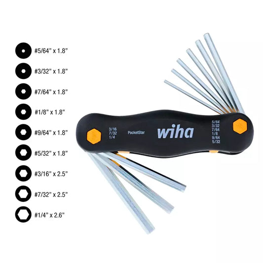 Llave Hexagonal PocketStar 9 en 1 de Wiha