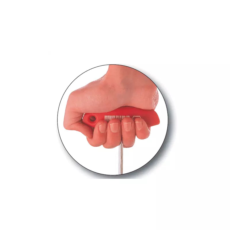 Juego de 6 llaves Allen Wiha con mango en T y sistema MagicRing, en medidas de pulgadas. Varillas cromadas de acero Cr-V-Mo para alto torque y máxima precisión en tornillos hexagonales.