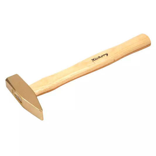 Martillo Maquinista de Bronce Antichispa Endres con Mango Hickory 18 Oz / 500gr - Seguridad ATEX