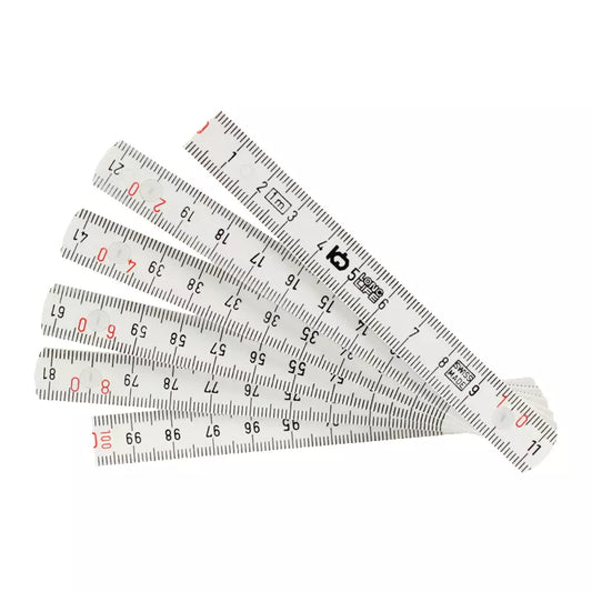 Regla plegable Wiha 1 metro no metálica, resistente al agua y aceite.
