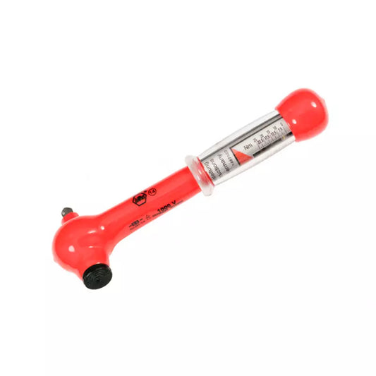 Torquímetro Ratchet Dieléctrico Aislado 1000V Wiha 1/4″ ,5-25 Nm para Barras de Cobre Torquímetro ratchet, Wiha, aislado 1000V, barras de cobre, herramientas dieléctricas, seguridad eléctrica.