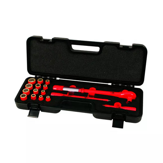 Torquímetro aislado 1000v Torquímetro 3/8” aislado, Wiha, dados en pulgadas, herramientas eléctricas, torquímetro 1000V, torque eléctrico.