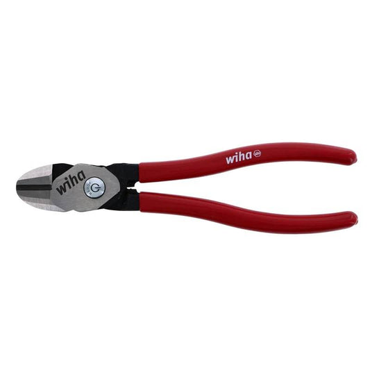 Cortador de cable y alambre de acero Wiha BiCut, sistema BiCut para doble potencia de corte, acero C70 premium, mangos vinilo ergonómicos, ideal para cortes eficientes en materiales duros.