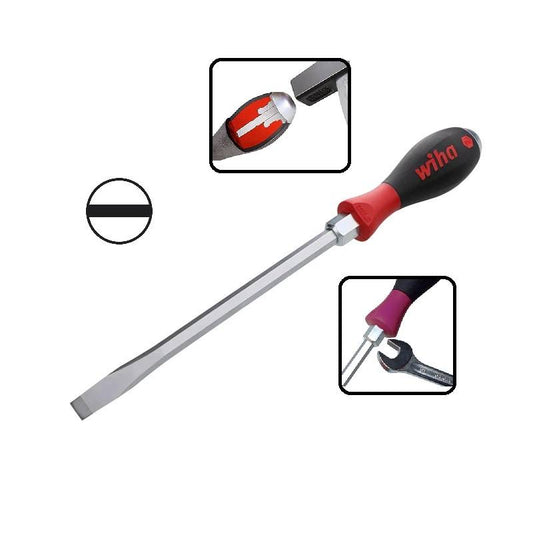 Destornillador de Golpe Punta Plana Wiha Extra Heavy Duty - SoftFinish® 6.5 X 125mm
