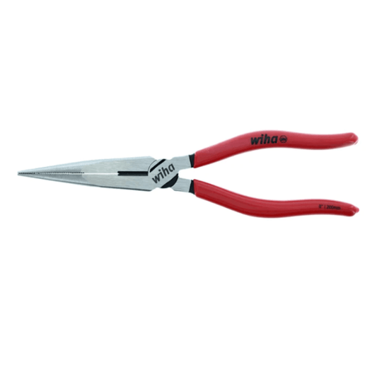 alicates de retención de punta larga wiha con empuñadura ergonómica y dynamicjoint