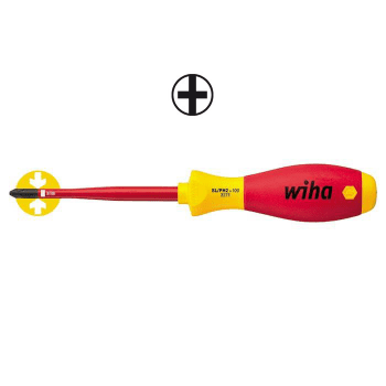 Destornillador Xeno/Phillips SlimLine aislado Wiha 1000V para trabajos eléctricos seguros. #1