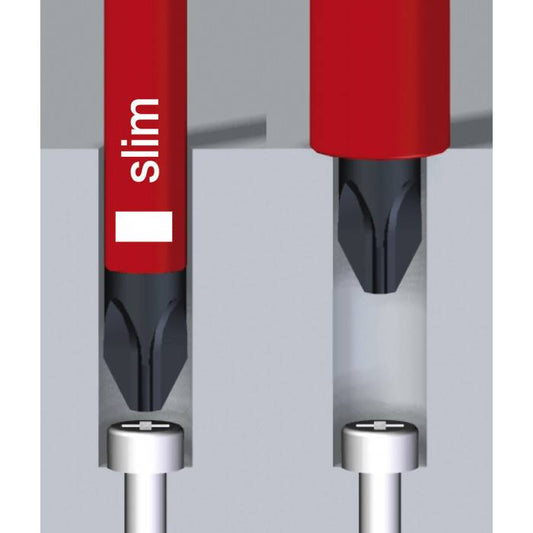 Destornillador Xeno/Phillips SlimLine aislado Wiha 1000V para trabajos eléctricos seguros. #2