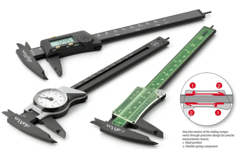 vernier digital wiha con pantalla lcd y función de cero