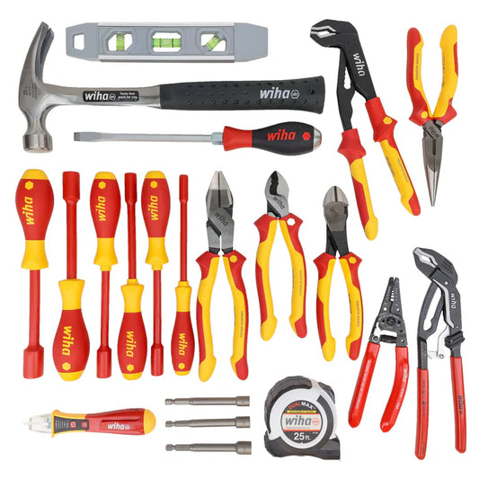 kit de herramientas wiha para electricista profesional en mochila premium con herramientas aisladas certificadas vde